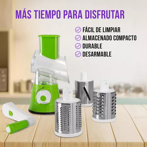 MOLINO RAYADOR TIPO TAMBOR DE FRUTAS Y VERDURAS CON VENTOSA DE SUCCION