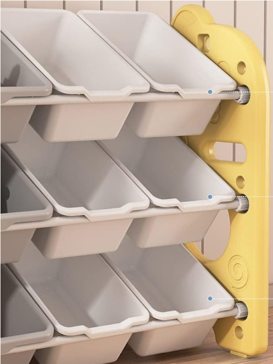 Organizador Juguetes 3 Niveles Multiusos Estantería Plástico