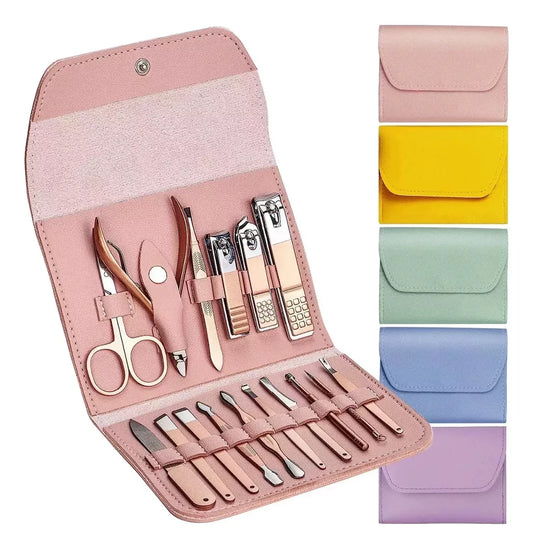 KIT MANICURE PEDICURE X16 PIEZAS